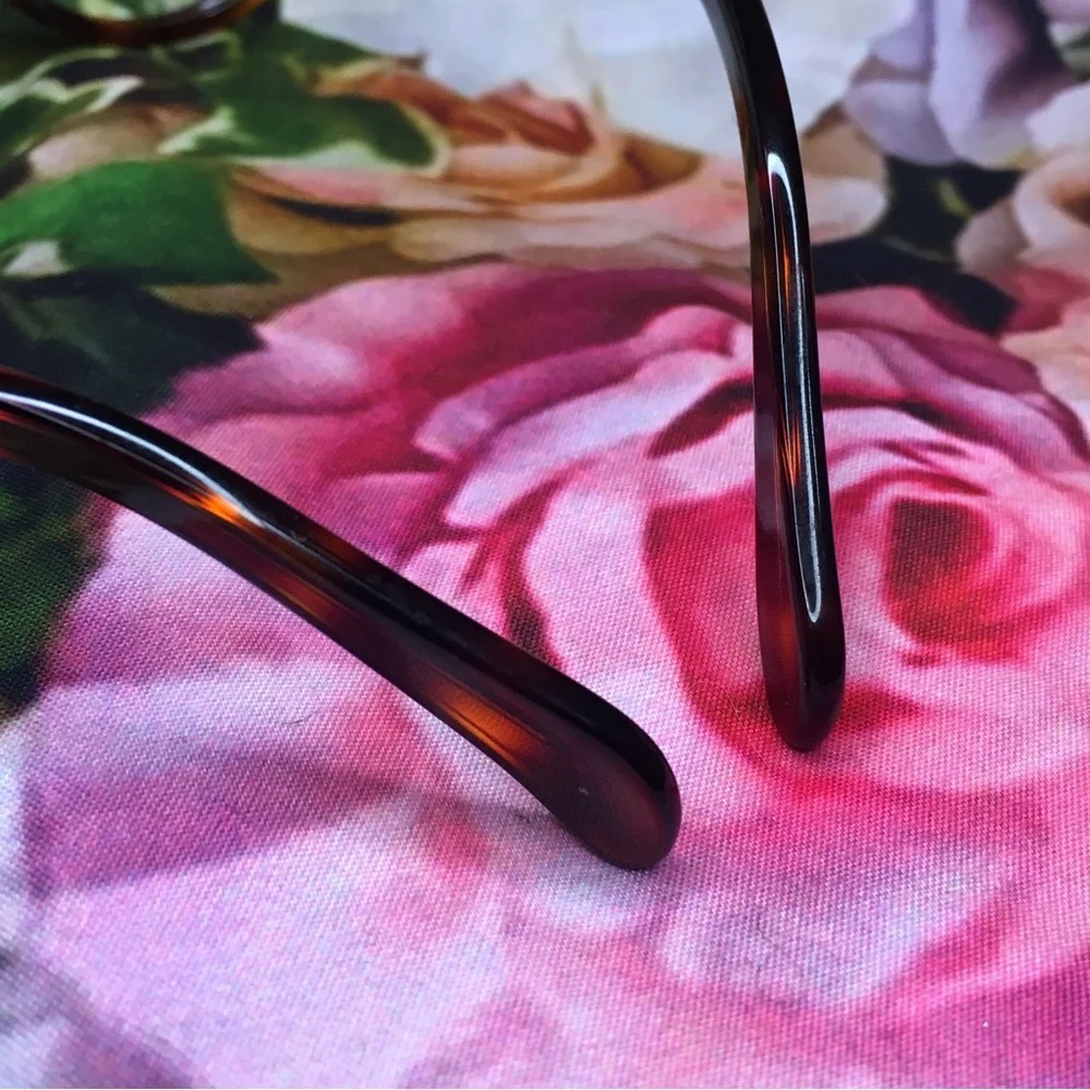 CELINE Two dots round Orange & Black tortoise acetate frames CL41461 F 086 145